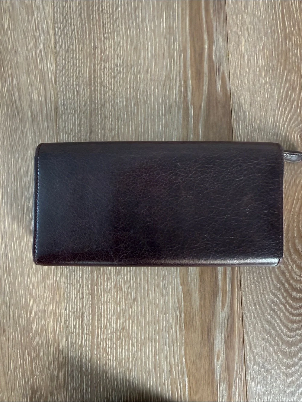 Balenciaga Brown Long Wallet with Gold Hardware